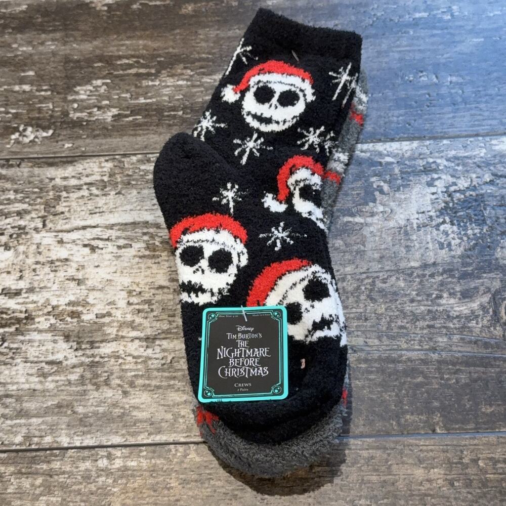 Nightmare Before Christmas Socks Womens Shoe Size 4-10 Jack Skellington Holiday‎
